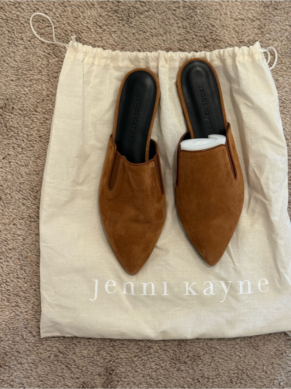 Jenni Kayne Tan Suede Pointed Mule